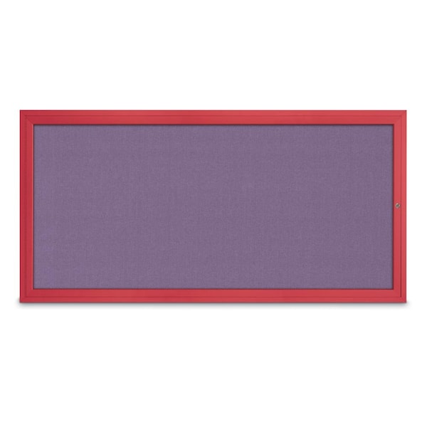Slim Enclosed Corkboard, 24"x36", Black Alum Frame/Pearl